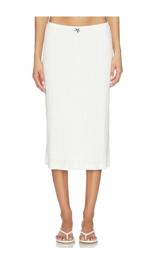 lacoste pointelle skirt in white. - size 34 (also in 36, 38, 42, 40, 44)