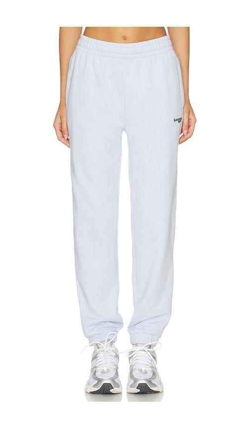 lacoste straight fit molleton jogger in baby blue. - size 32 (also in 34, 36, 38, 40)
