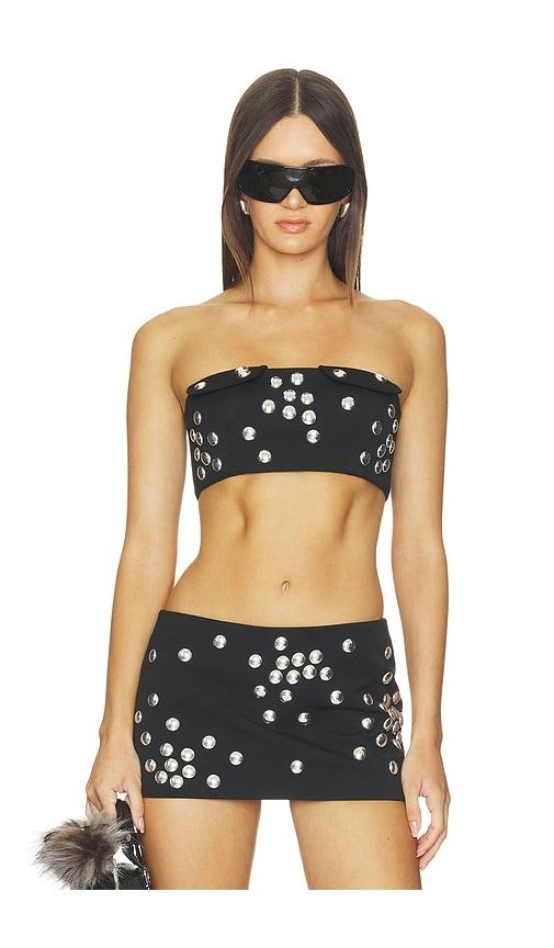 lado bokuchava twentythree bra top in black. - size l (also in xs, s, m)