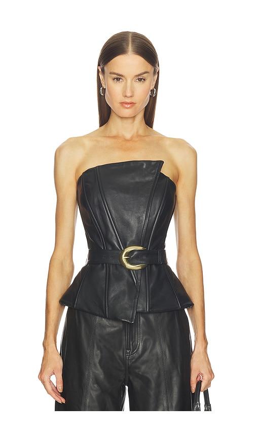 lamarque cala top in black. - size m (also in xs, xxs)