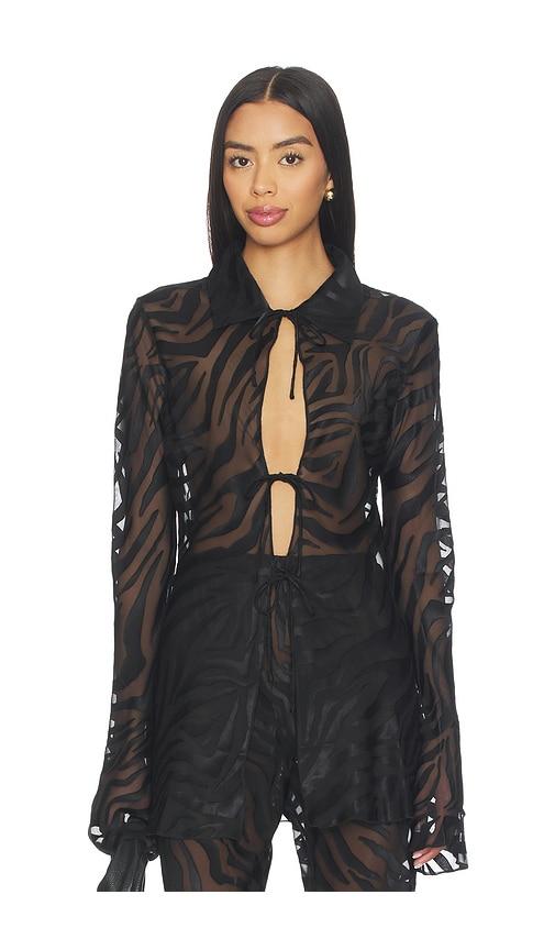 lamarque camine top in black. - size xs (also in xxs)