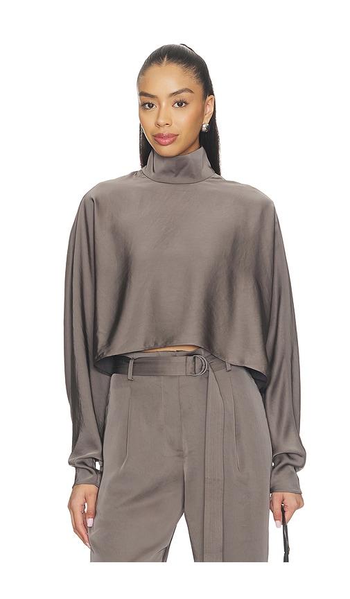 lapointe caftan top in grey. - size l (also in s, m, xl)