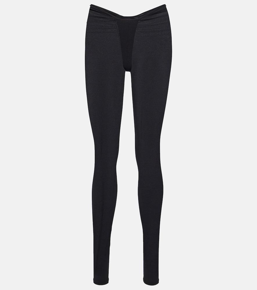 laquan smith low-rise leggings