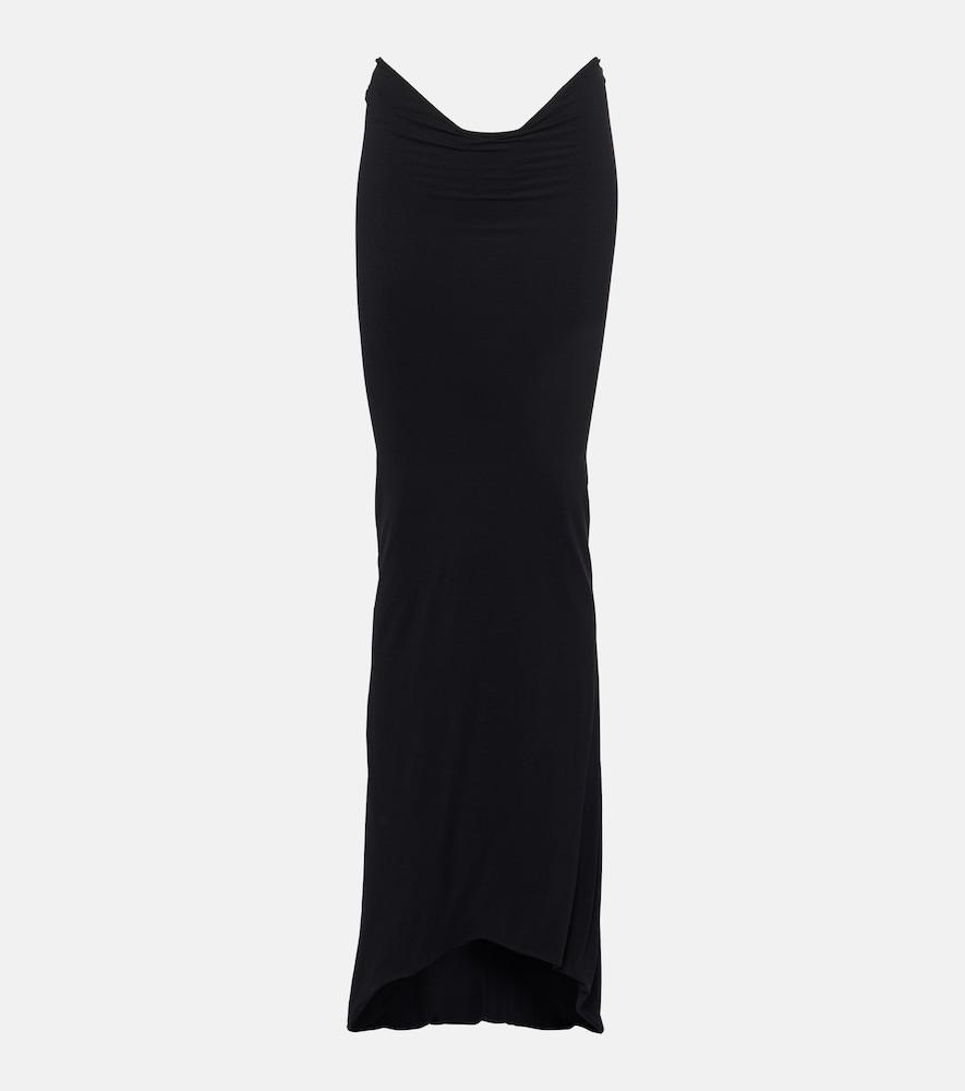 laquan smith low-rise midi skirt