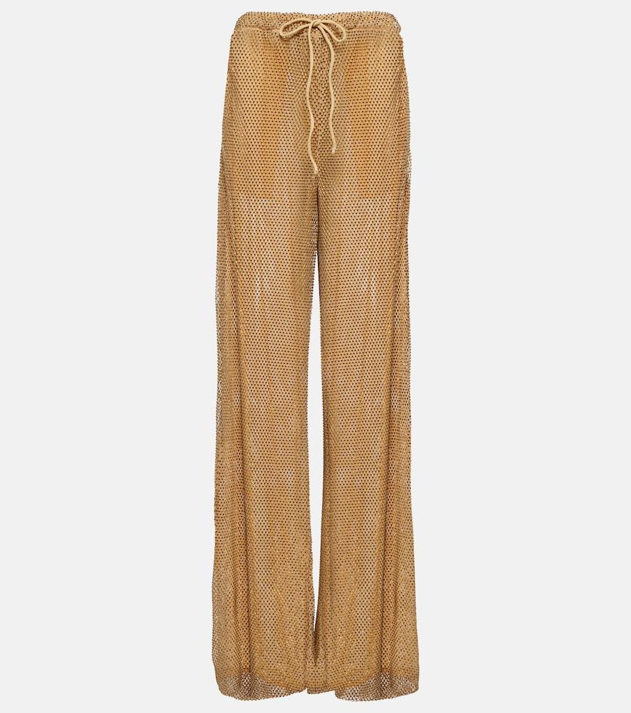 laquan smith sequin-embellished pants