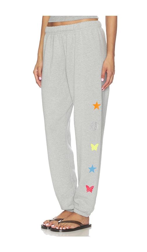 lauren moshi tanzy boyfriend sweatpant in grey. - size l (also in xs, s, m)