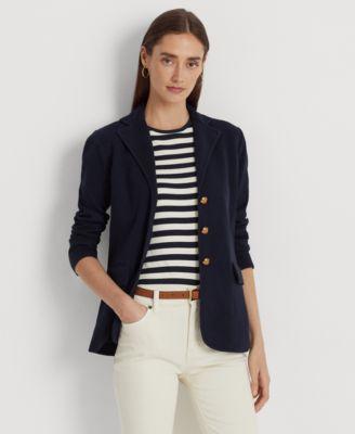 lauren ralph lauren sweater knit blazer p xs 3x