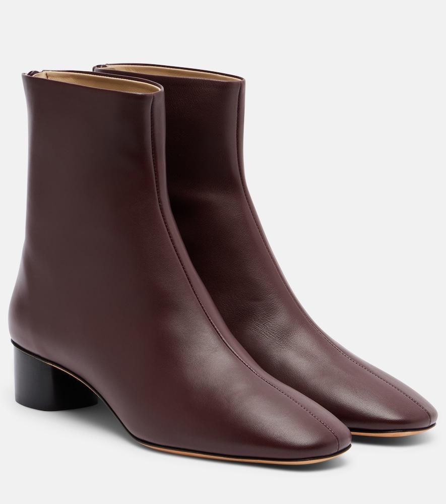 le monde béryl carole leather ankle boots