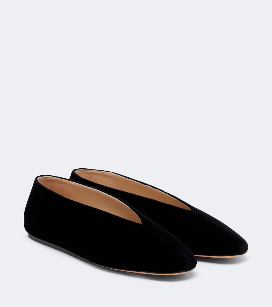 le monde béryl olympia velvet ballet flats