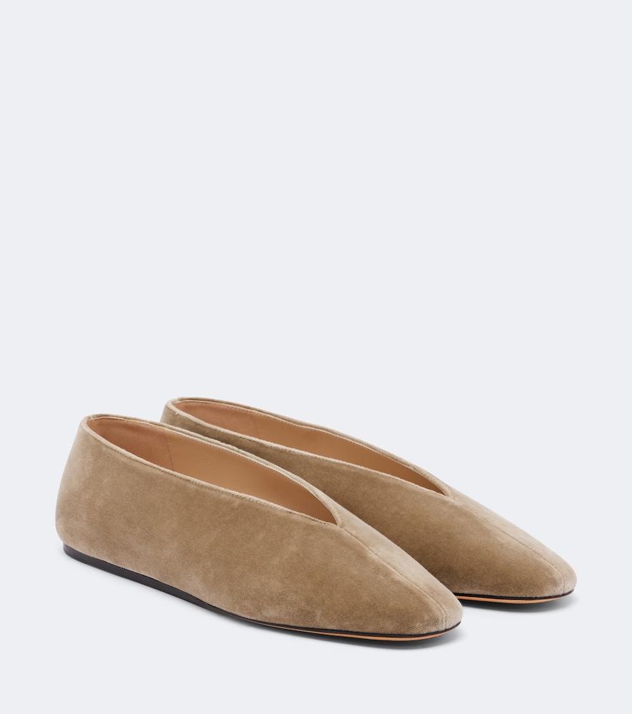 le monde béryl olympia velvet ballet flats