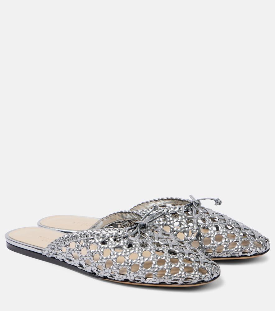 le monde béryl regency woven leather mules