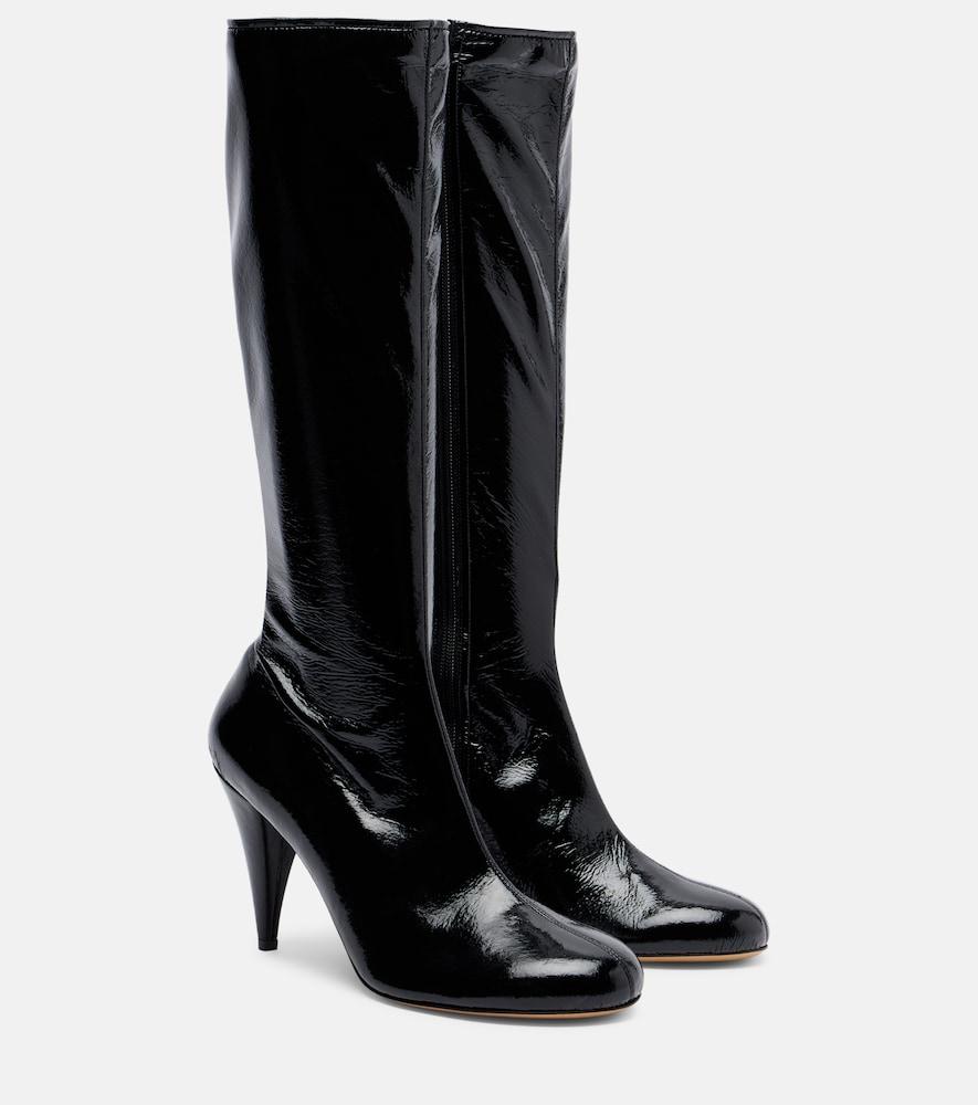 le monde béryl x kim sion madison 95 patent leather knee-high boots