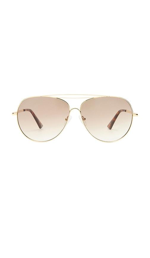 le specs abracadabra sunglasses in brown.