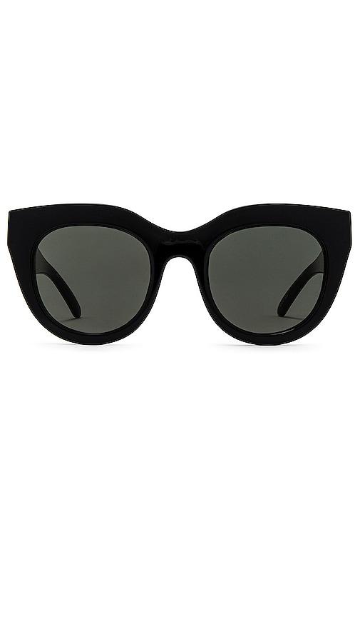 le specs air heart sunglasses in black.