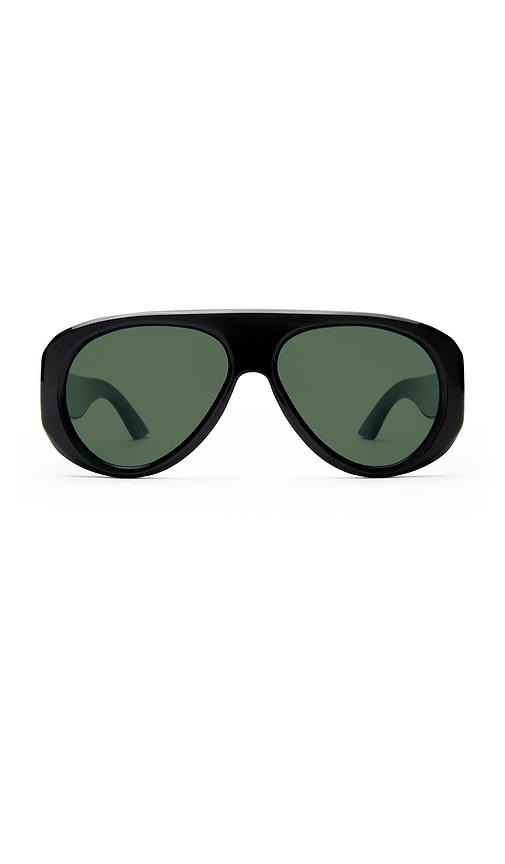 le specs dream boat sunglasses in black.