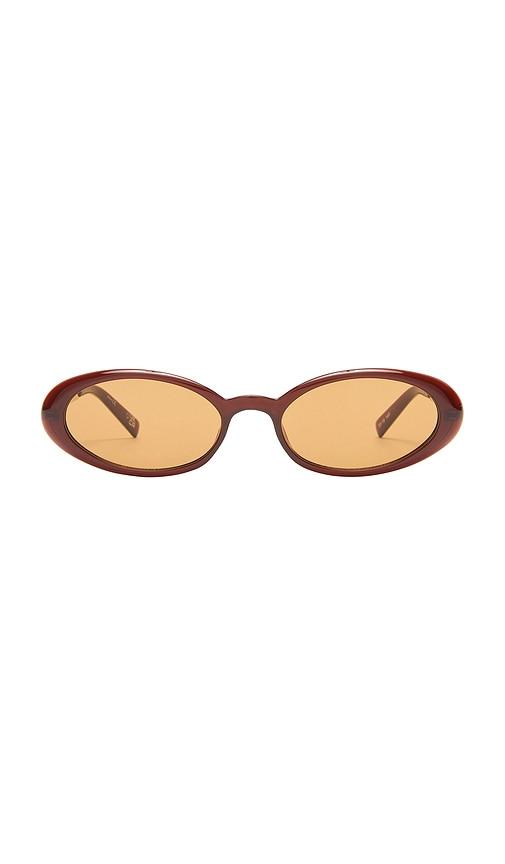 le specs magnifique sunglasses in brown.