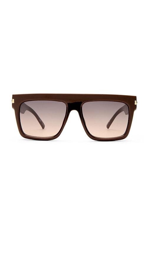 le specs offside sunglasses in brown.