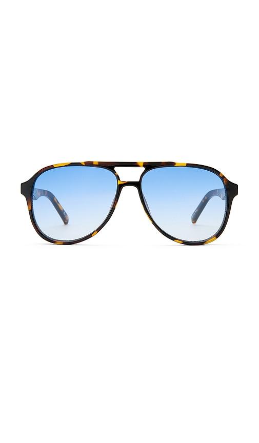 le specs tragic magic sunglasses in brown.