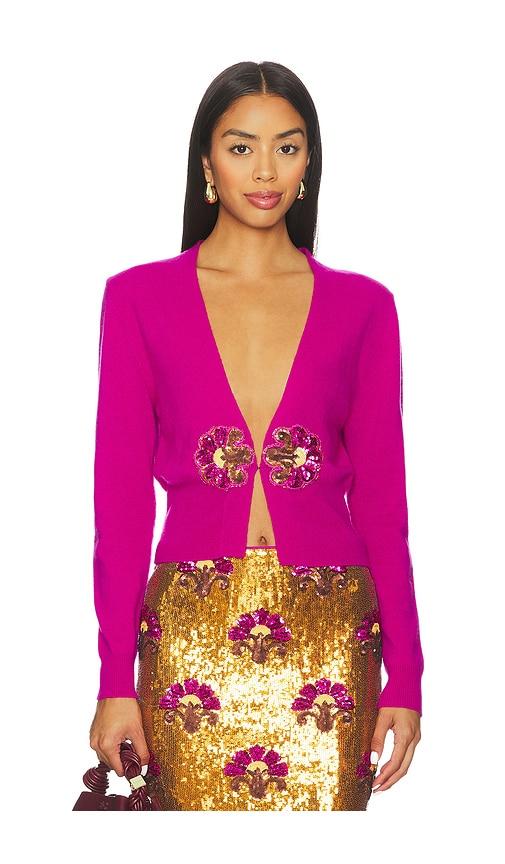 le superbe joshua tree cardigan in purple. - size l (also in xs)