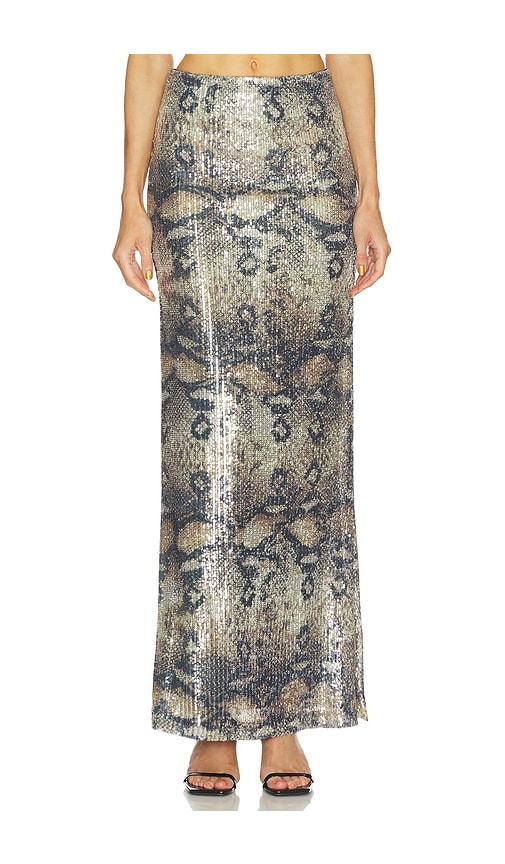 le superbe maxi slip skirt in grey. - size m (also in xs)