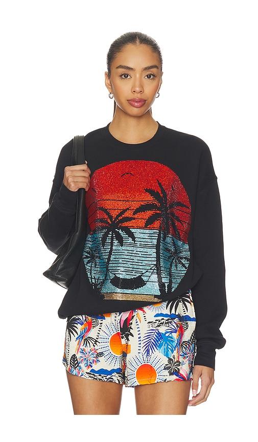 le superbe shines at night sweatshirt in black. - size l (also in xs, s, m)