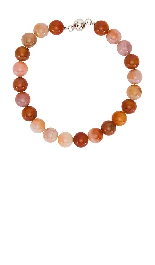 lelet ny bodie stone necklace in blush.