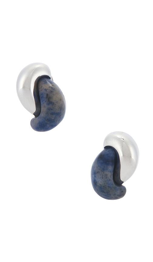lelet ny stella stone earrings in metallic gold.