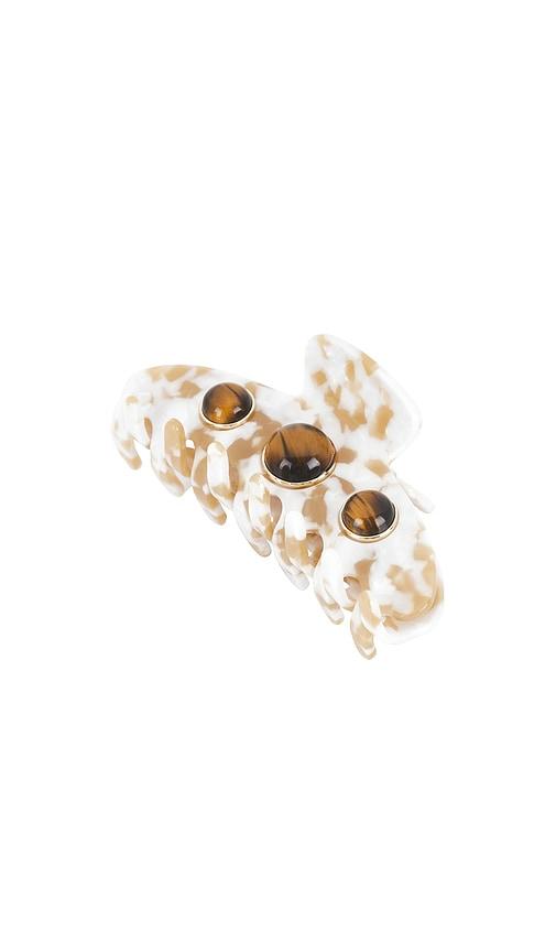 lelet ny tasha stone claw clip in cream.