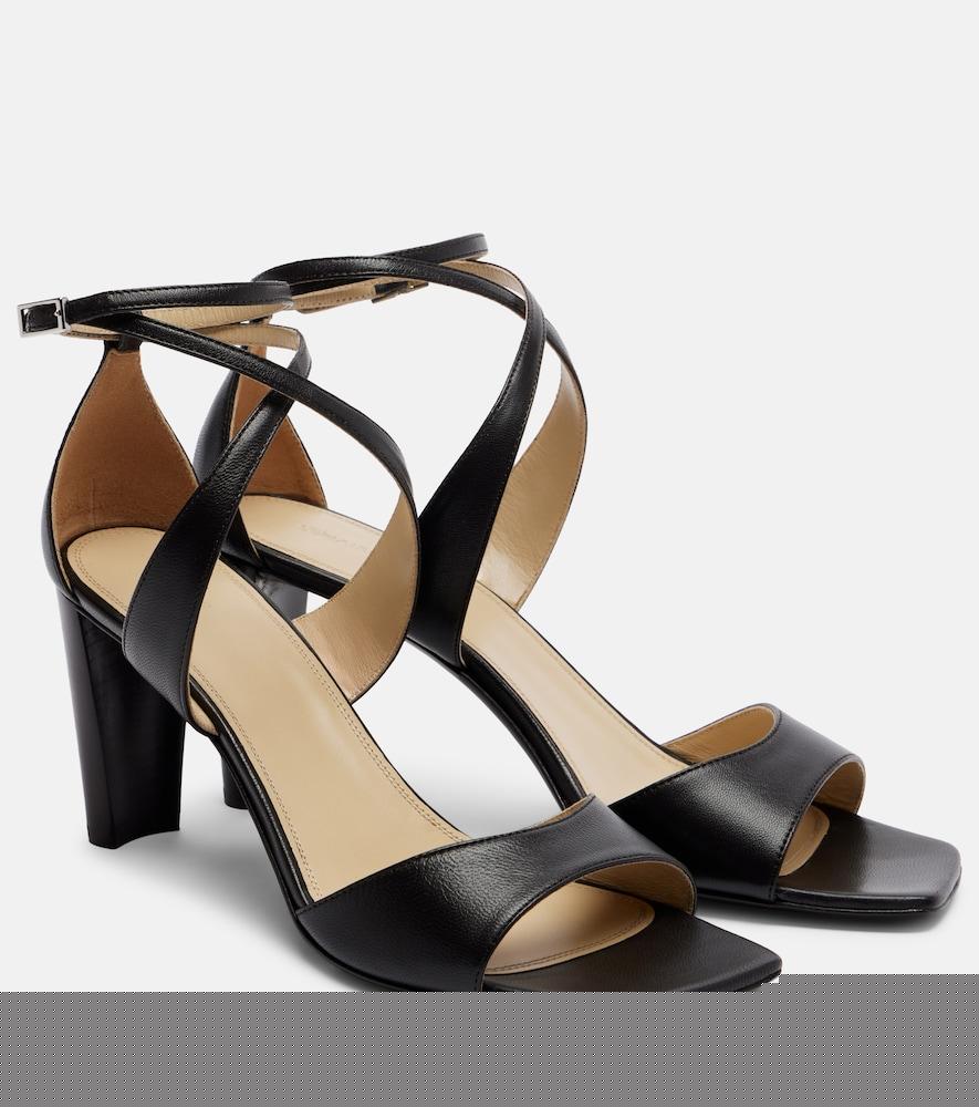lemaire cross leather sandals