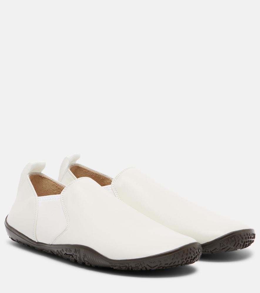lemaire glove leather slip-on sneakers