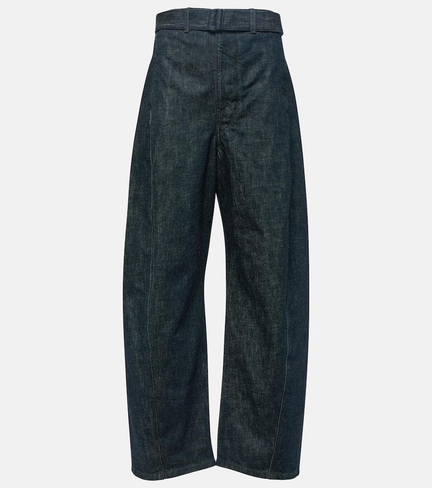 lemaire high-rise barrel-leg jeans