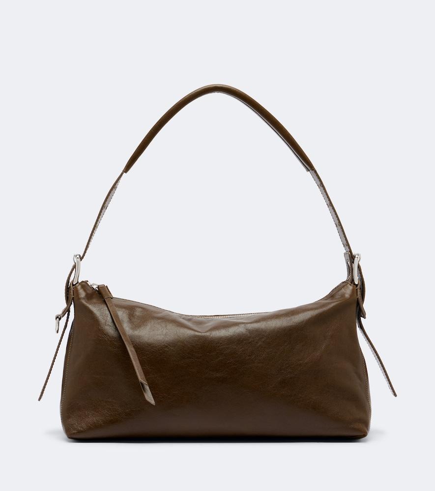 lemaire small belted leather shoulder bag