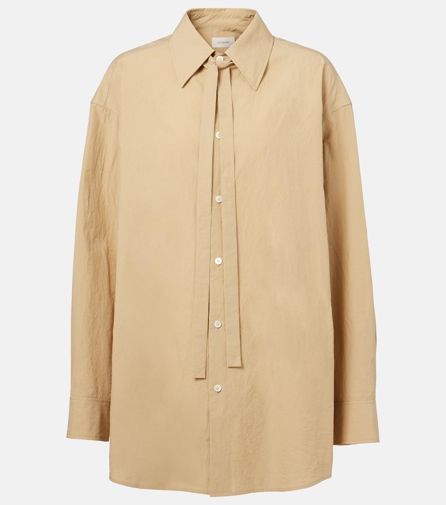 lemaire tie-detail cotton shirt