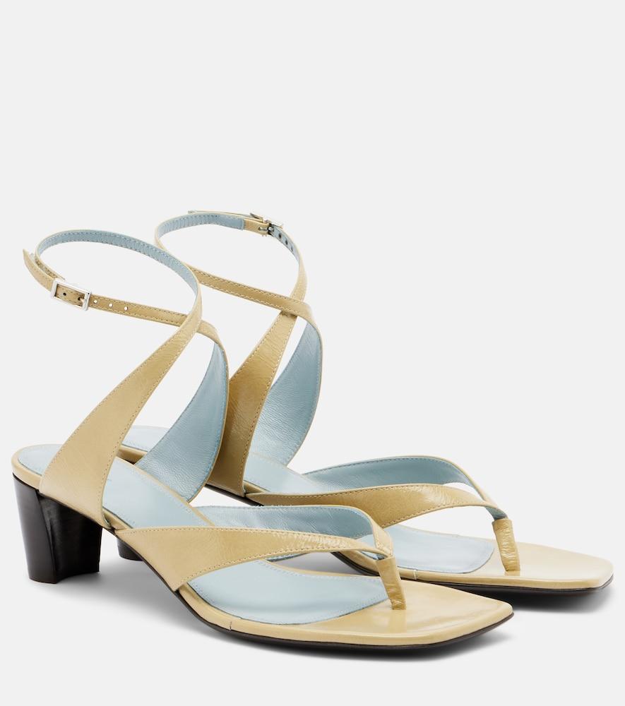 lemaire tong leather sandals