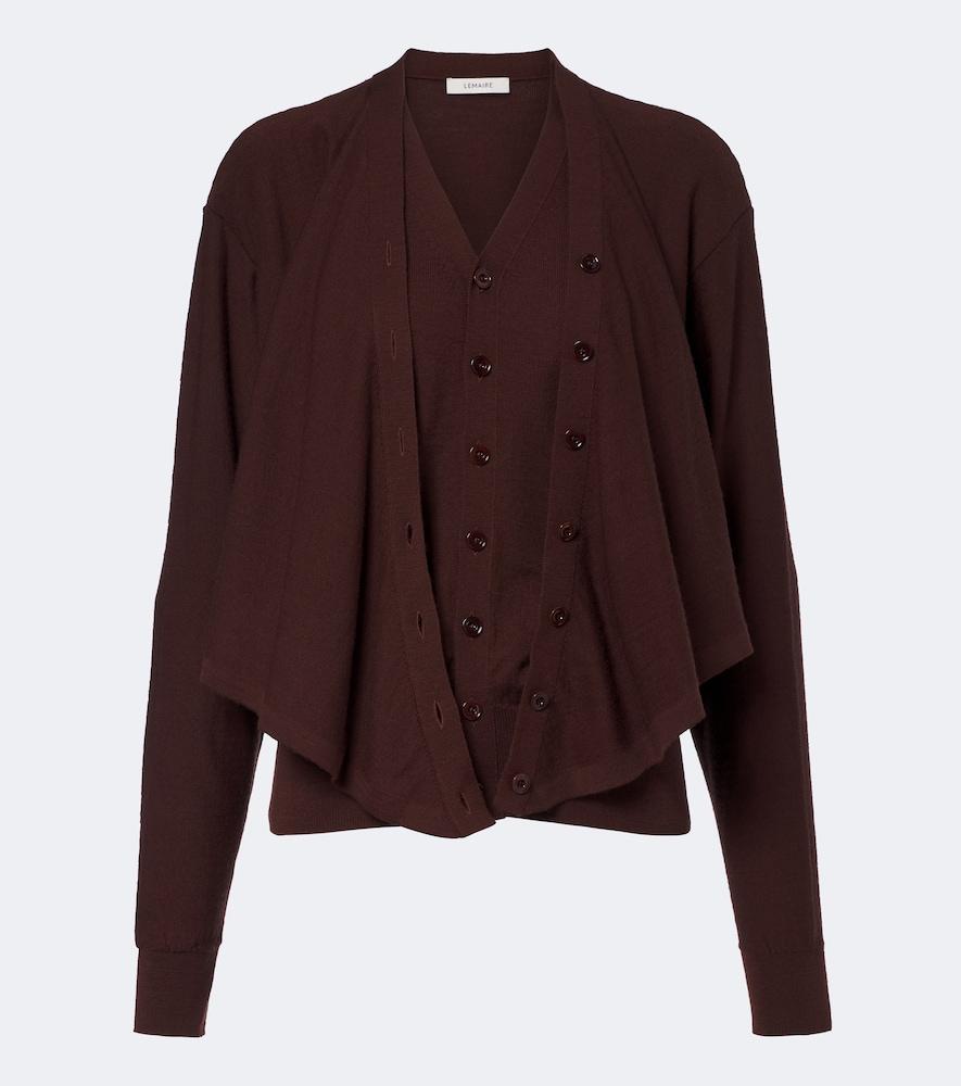 lemaire wool-blend cardigan