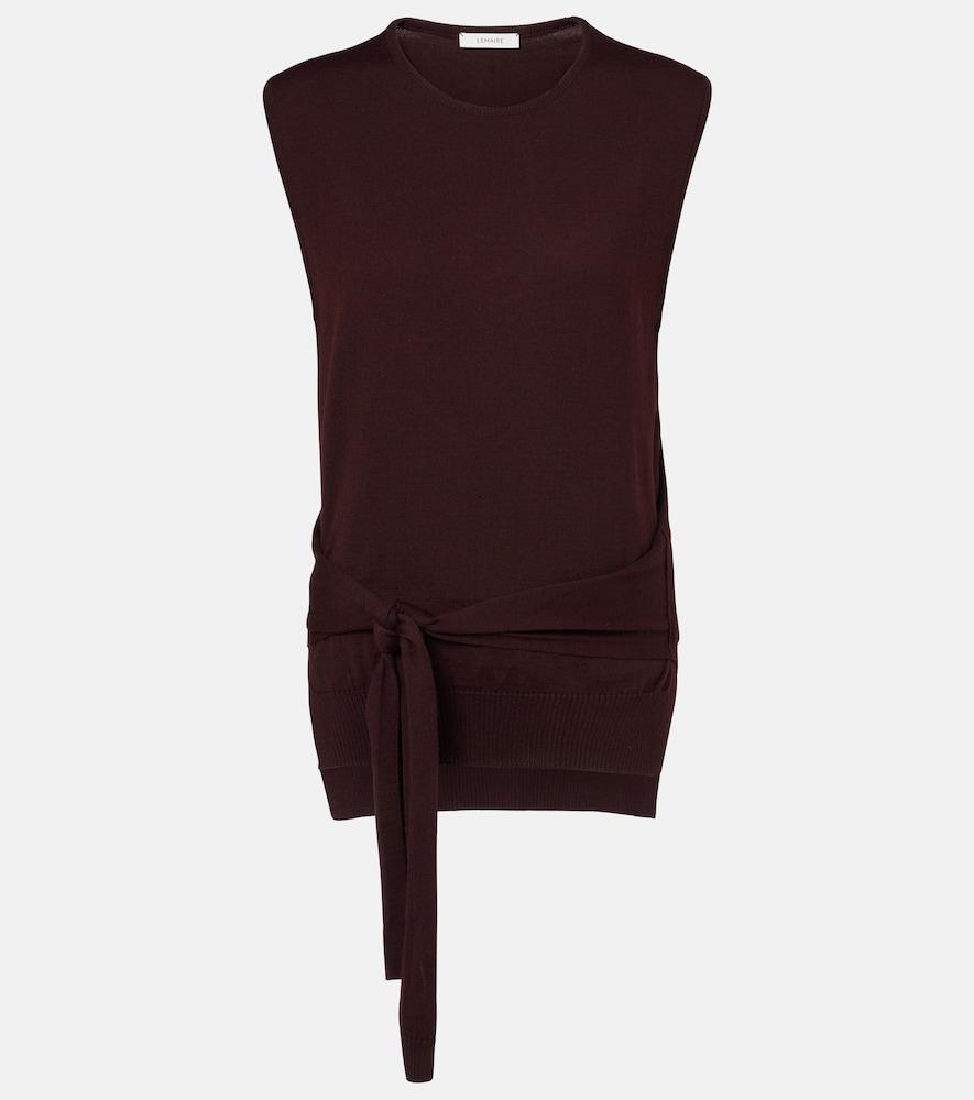 lemaire wool-blend top