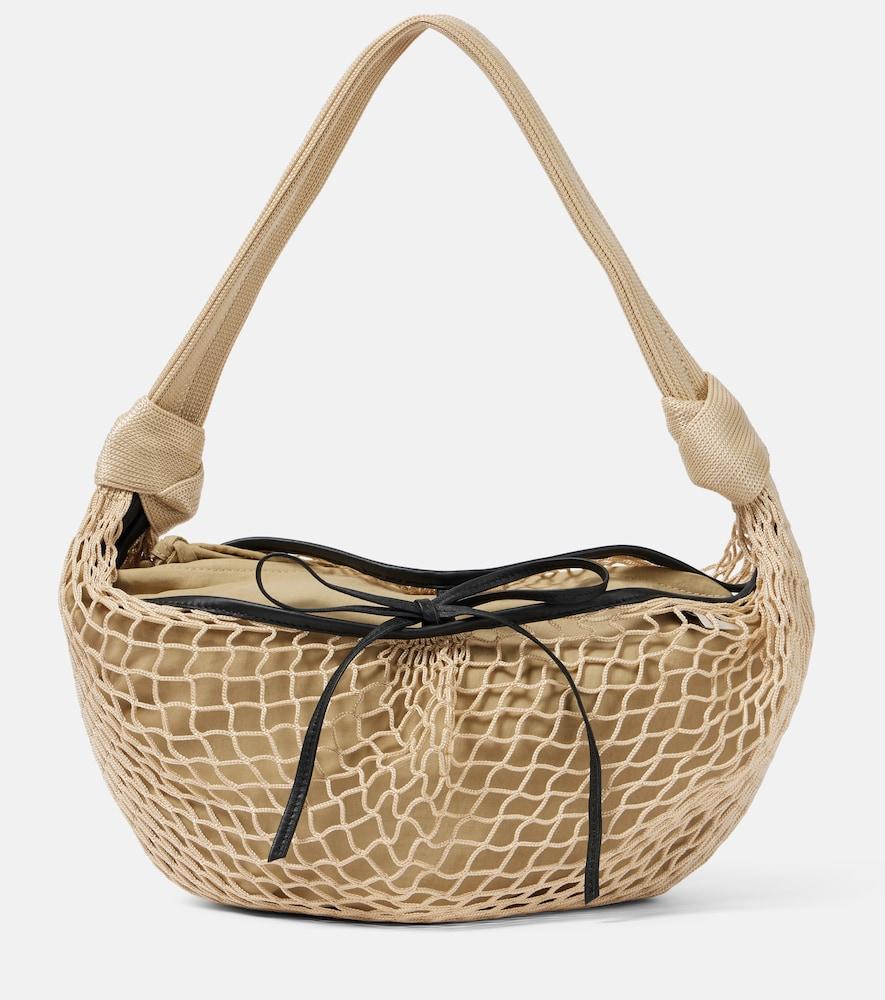 lemaire x filt croissant leather-trimmed bag