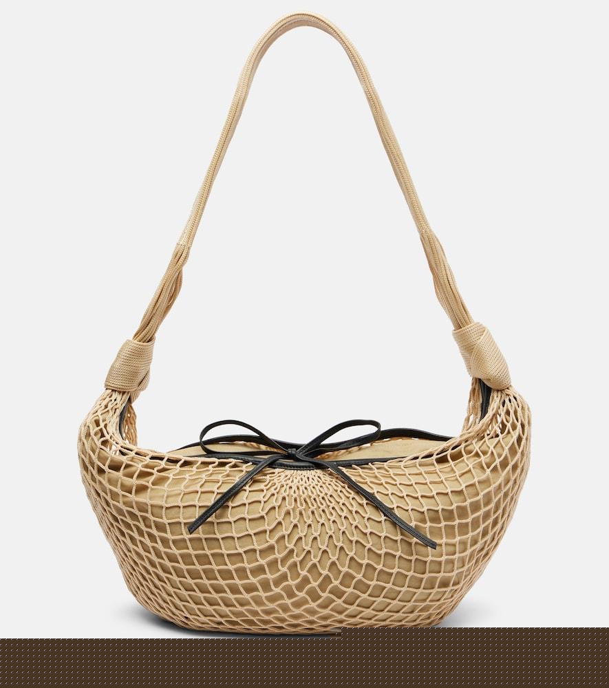 lemaire x filt croissant net shoulder bag