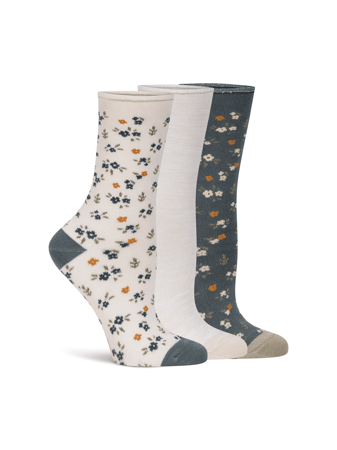 lemon women's 3 pack crew sock