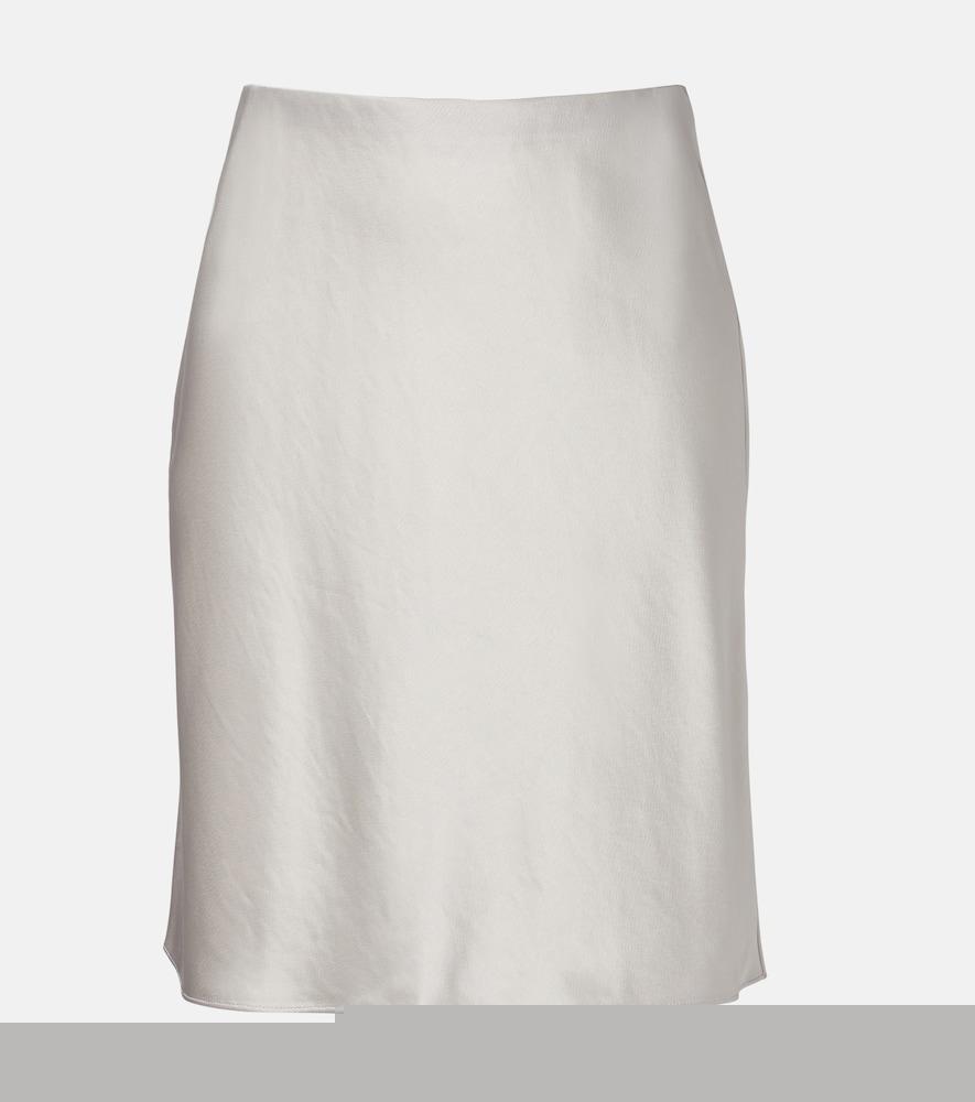 leset barb satin miniskirt