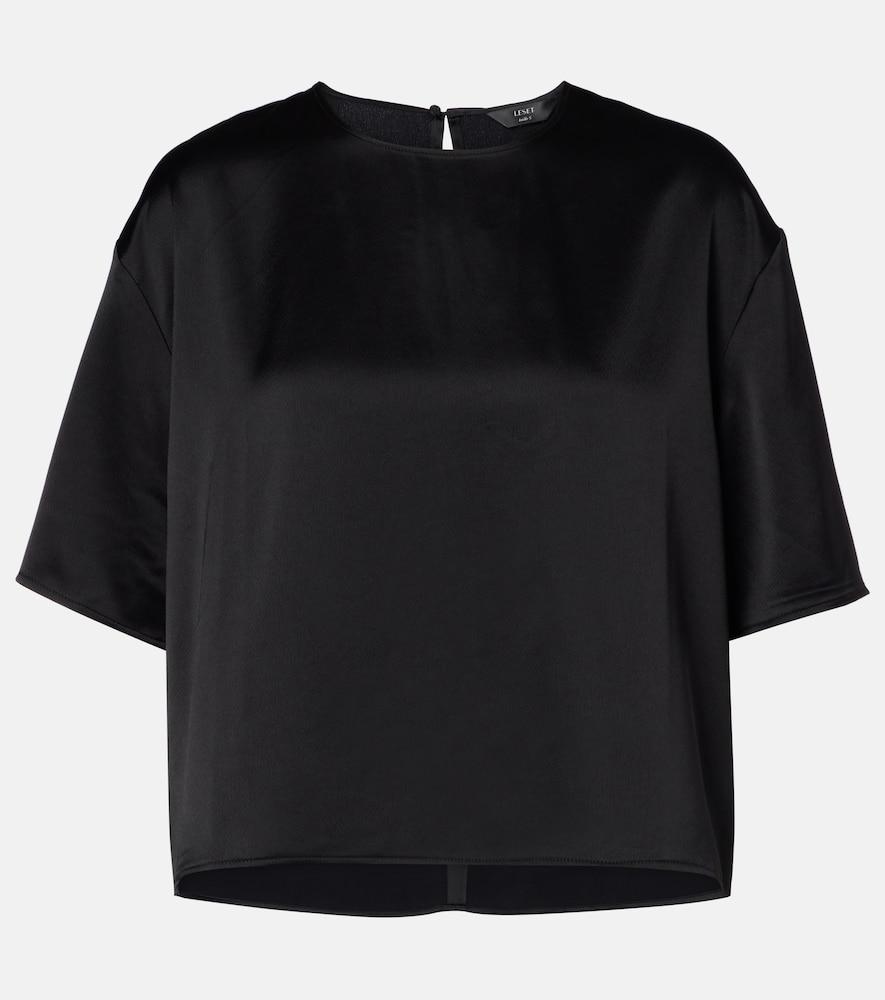 leset barb satin t-shirt