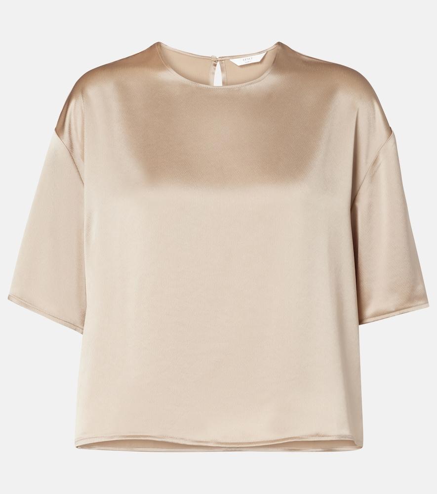 leset barb satin t-shirt