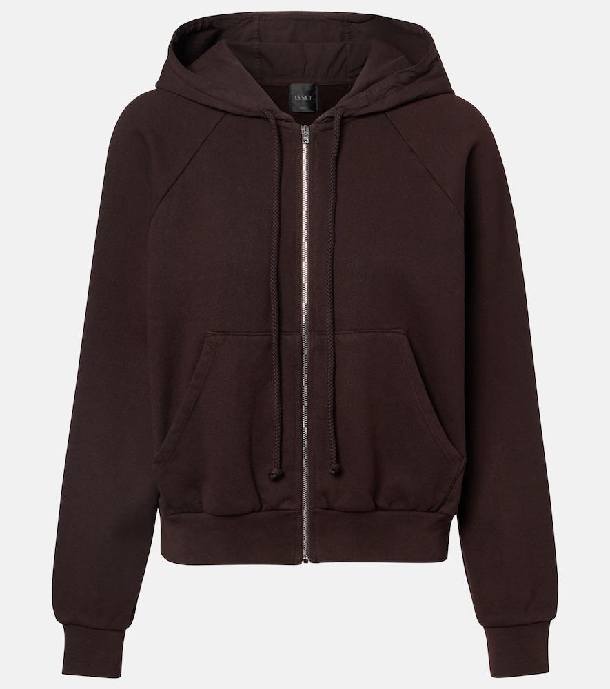 leset jamie cotton terry hoodie