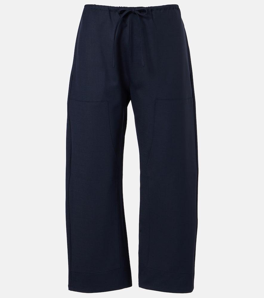 leset jane wool-blend wide-leg pants