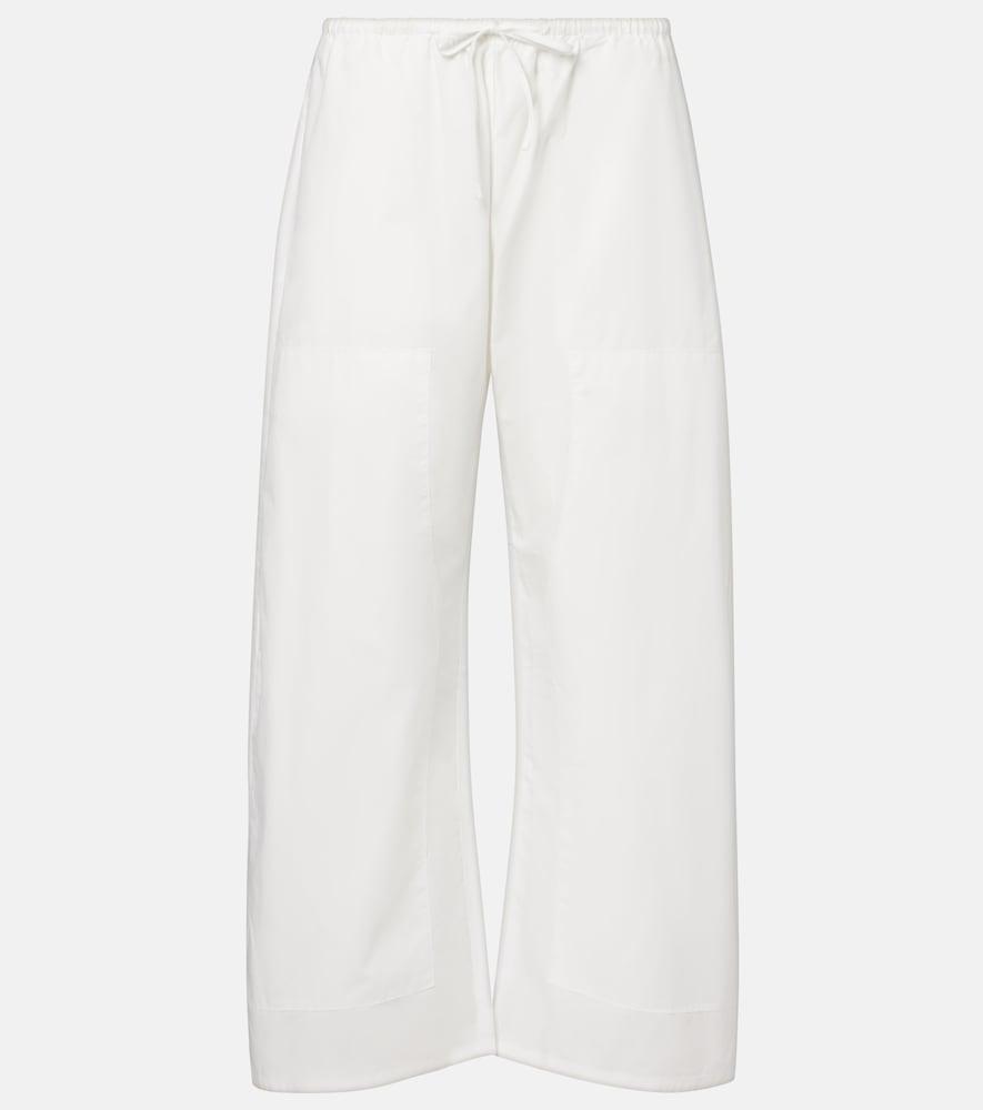 leset kyoto cotton barrel-leg pants