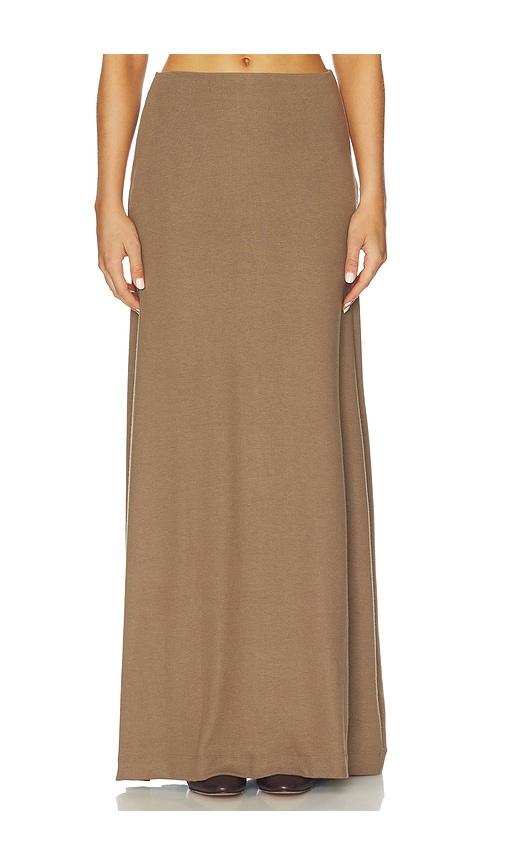 leset lauren maxi skirt in tan. - size s (also in xs)