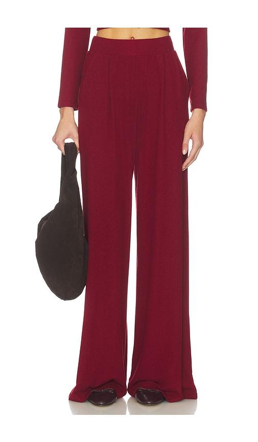 leset lauren pleated pocket pant in red. - size l (also in s, m, xl)