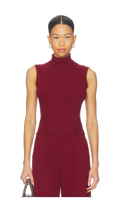 leset lauren sleeveless turtleneck in red. - size l (also in xl)