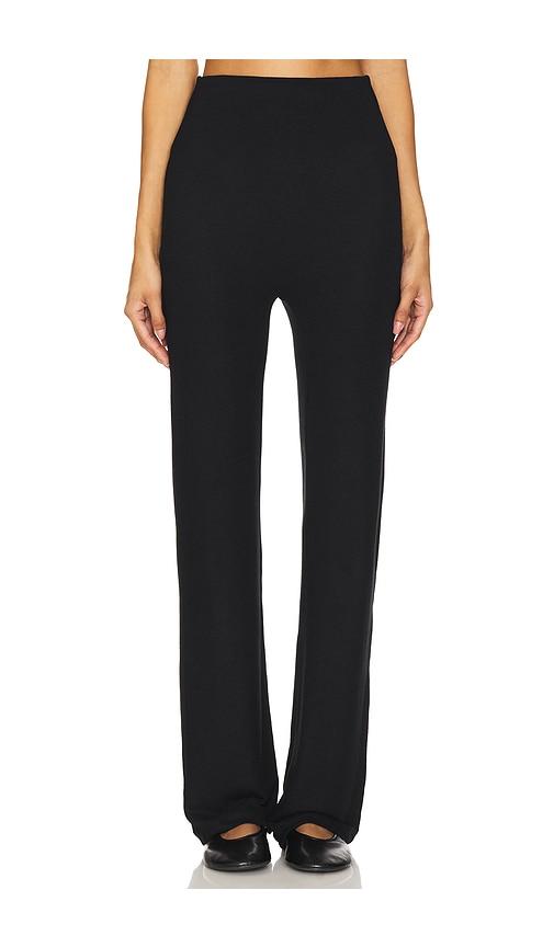 leset lauren straight pant in black. - size l (also in m, xl)