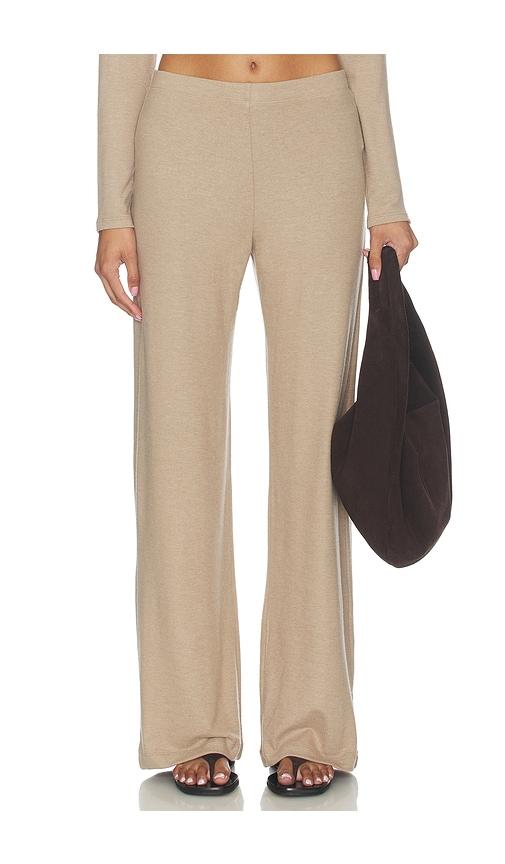 leset lauren wide leg pant in nude. - size l (also in m, s)